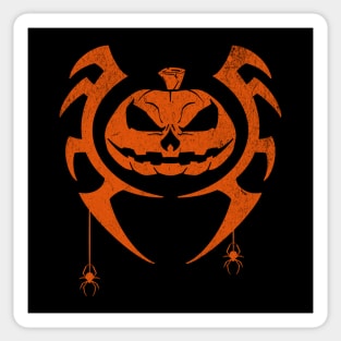 Halloween Pumpkin Spider Sticker